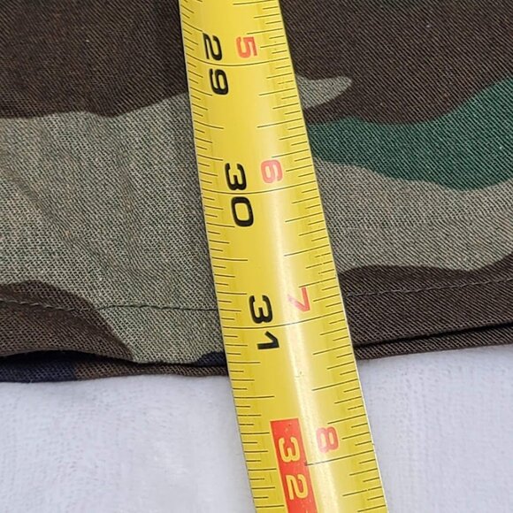 Military Coat DLA100-83-C-0408 Camouflage Combat Woodland Pattern Size L Long - Picture 6 of 14